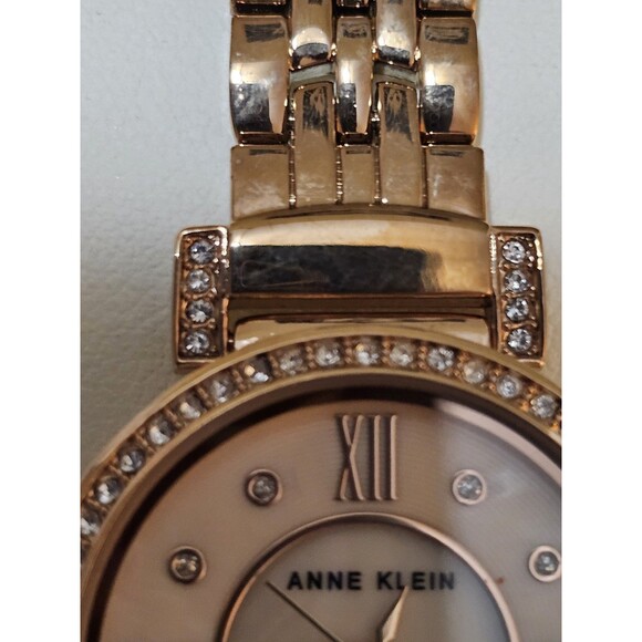 Anne Klein Women’s Rose Gold Watch Mother of Pearl Dial Crystal Bezel. Nvr Worn. main image 10